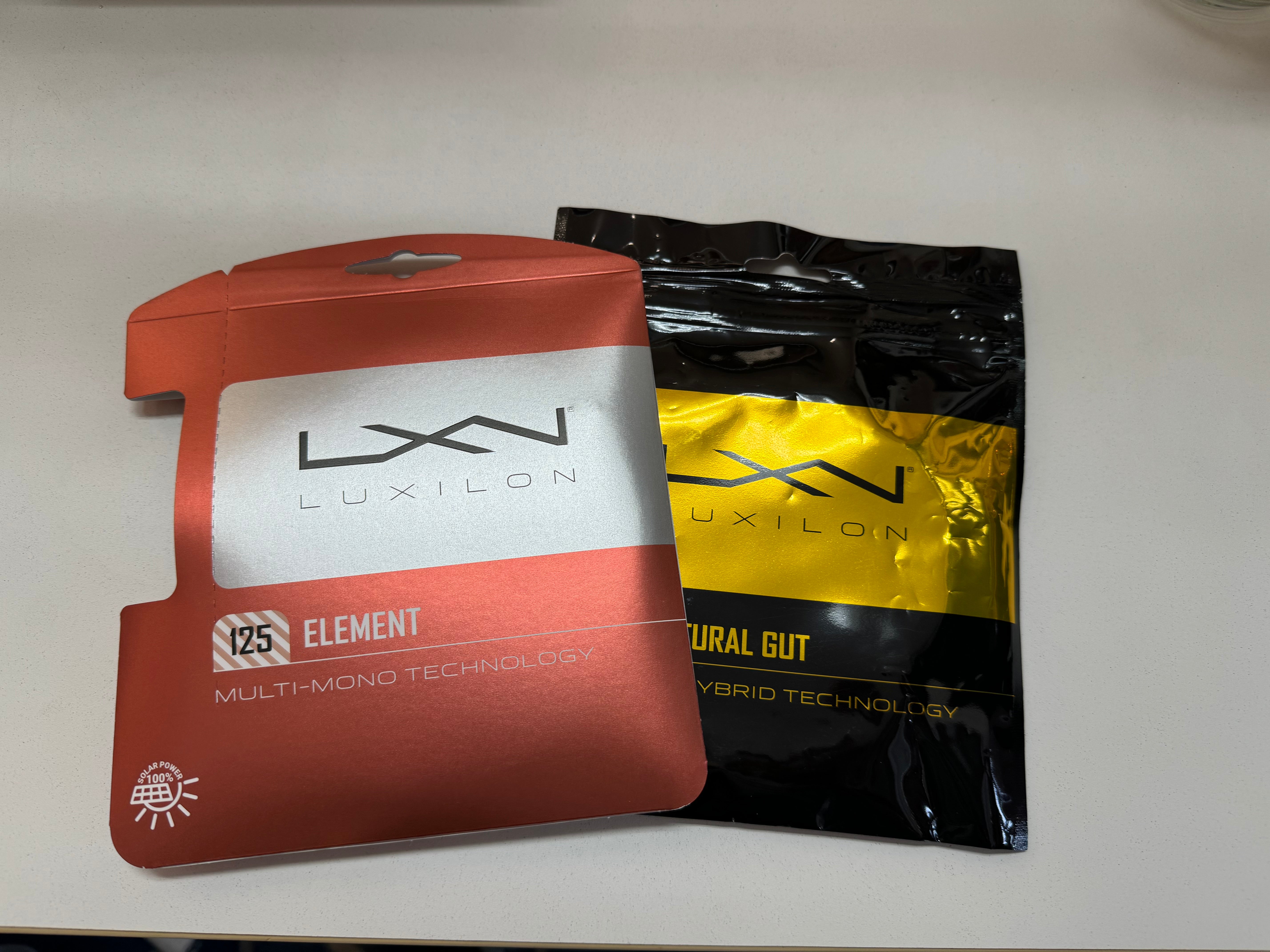 ルキシロンナチュラルガット&ポリストリングスのハイブリッドセット